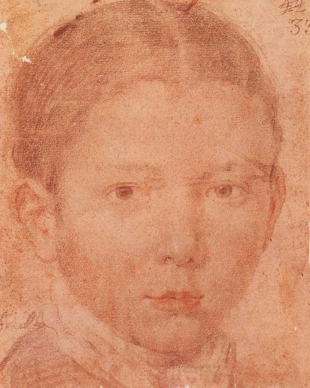 VELAZQUEZ, Diego Rodriguez de Silva y Head-Portrait of Young boy Norge oil painting art